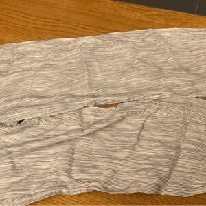 Striped Gray Linen Pants